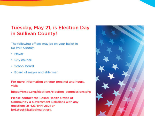 Today is Election Day in Sullivan County; get out the vote!