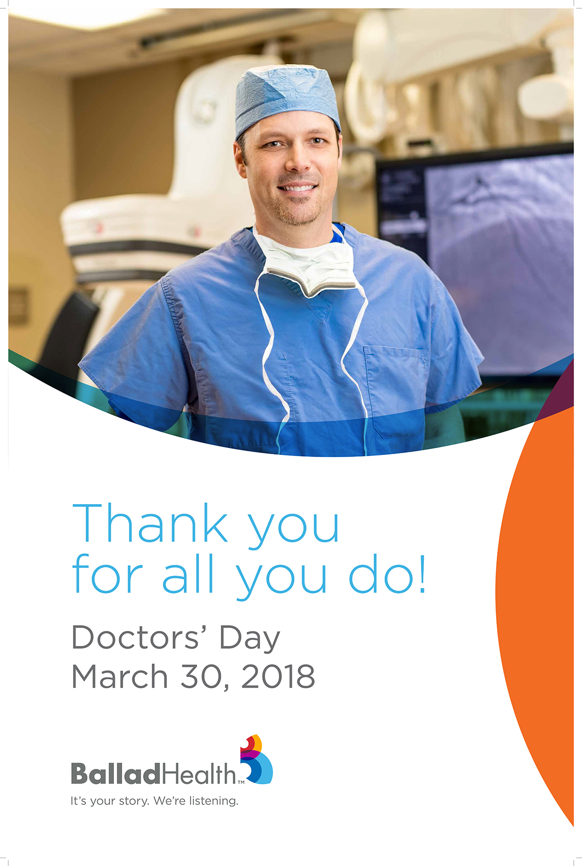 March 30 is National Doctors’ Day; we appreciate our physicians!