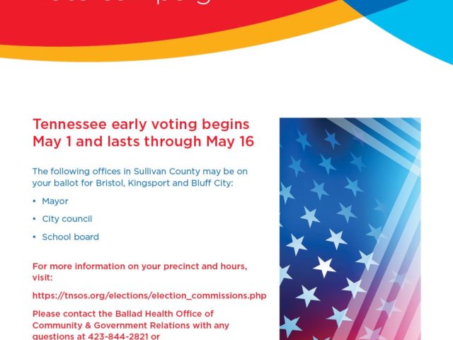 Get out the vote! Early voting starts May 1 for Sullivan County elections