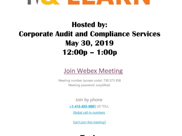 Lunch & Learn from your desk: Webex on ‘Phishing Emails – Don’t Be a Victim’ set for May 30