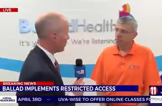 See WJHL-TV interview with Alan Levine on visitation restrictions and our response to COVID-19