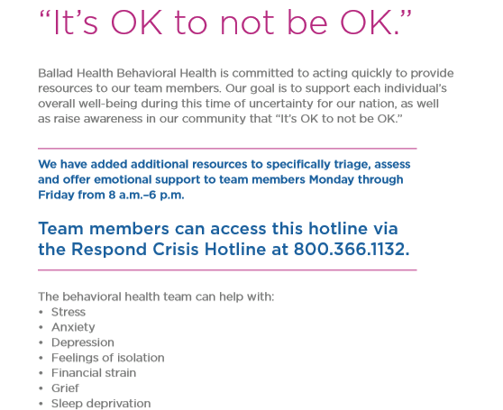 Especially during COVID-19, ‘it’s OK to not be OK.’ Help is available