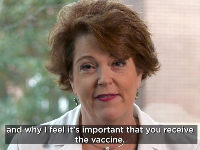 COVID-19 vaccine video: Linda Shepherd on why she chose to be vaccinated and why she believes it is important for others to do so, too
