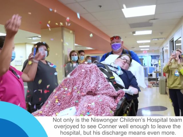 Heartwarming video: Niswonger Children’s Hospital celebrates Conner’s ‘victory walk’ at discharge