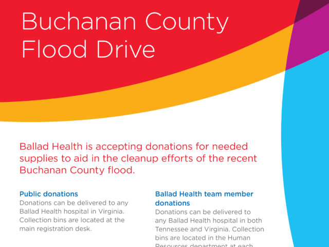 Ballad Health supports Buchanan County flood recovery efforts, accepts donations at area hospitals