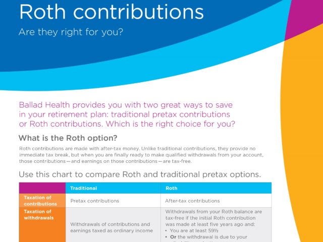More info on the Roth vs. pretax contribution options for your retirement plan