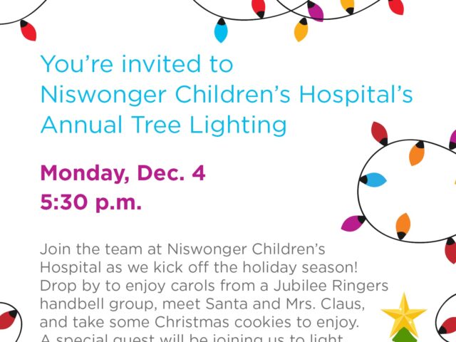 Team members invited to annual Niswonger Children’s Hospital Christmas tree lighting on Dec. 4